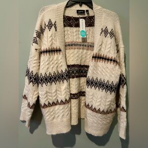 New (NWT)! Women's RD Style Chandler V-Neck Cardigan Off-White Size Small